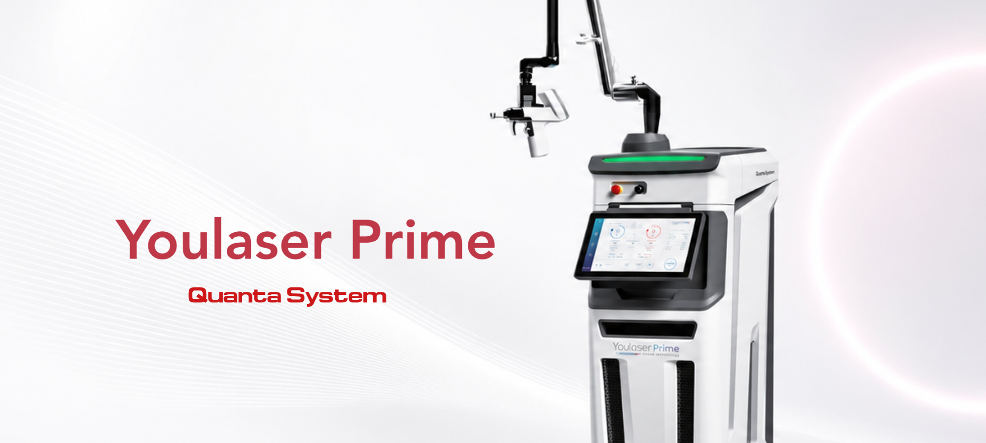 Plataforma híbrida Láser CO2 Youlaser Prime con láser CO₂ 10600 nm y fibra 1550 nm para resurfacing, rejuvenecimiento y remodelación cutánea.